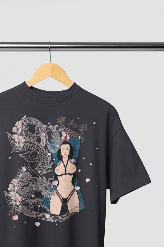 Dragons Embrace T -shirt - Front Print