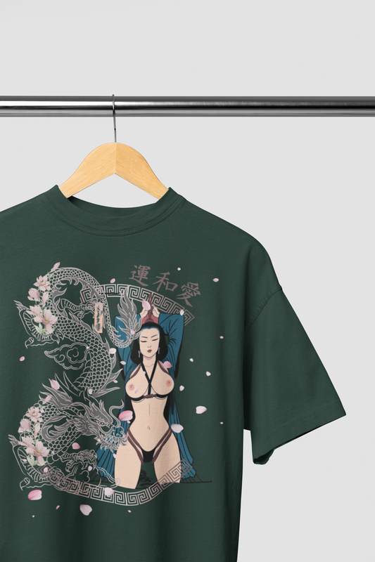 Dragons Embrace T-shirt - Back Print